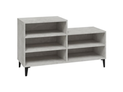 Zapatero Organizador en Madera Procesada Gris Cemento 102X36X60 Cm