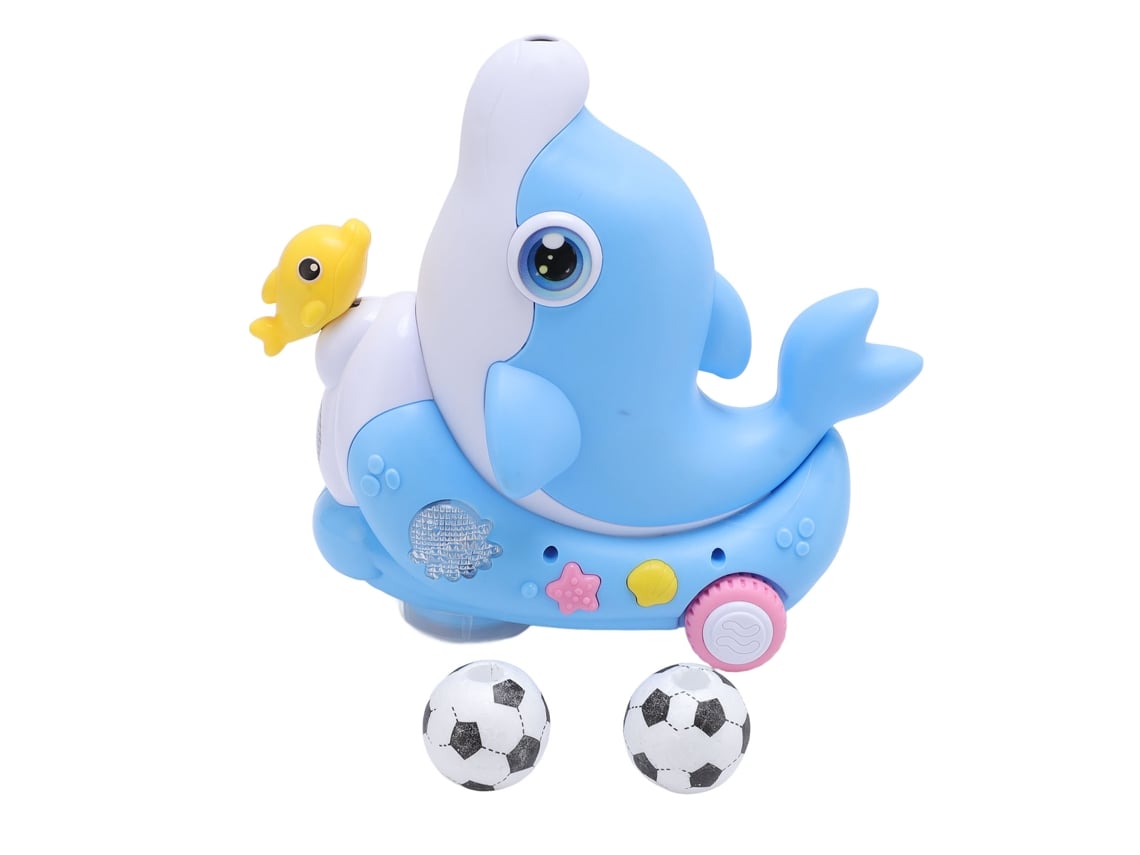Bj-Dolphin Brinquedo Elétrico Infantil com Luz e Música, Bola Inflável Universal, Macia e Divertida para Meninos e Meninas