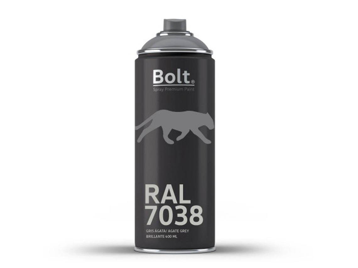 Spray Bolt Premium Acrilico Brillante Ral 400 Ml (Ral 7038 Gris Ágata)