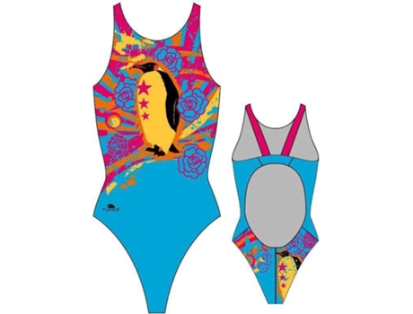 Traje de baño para Mujer TURBO Pingu Pro Resist Multicolor para Natacion (L)