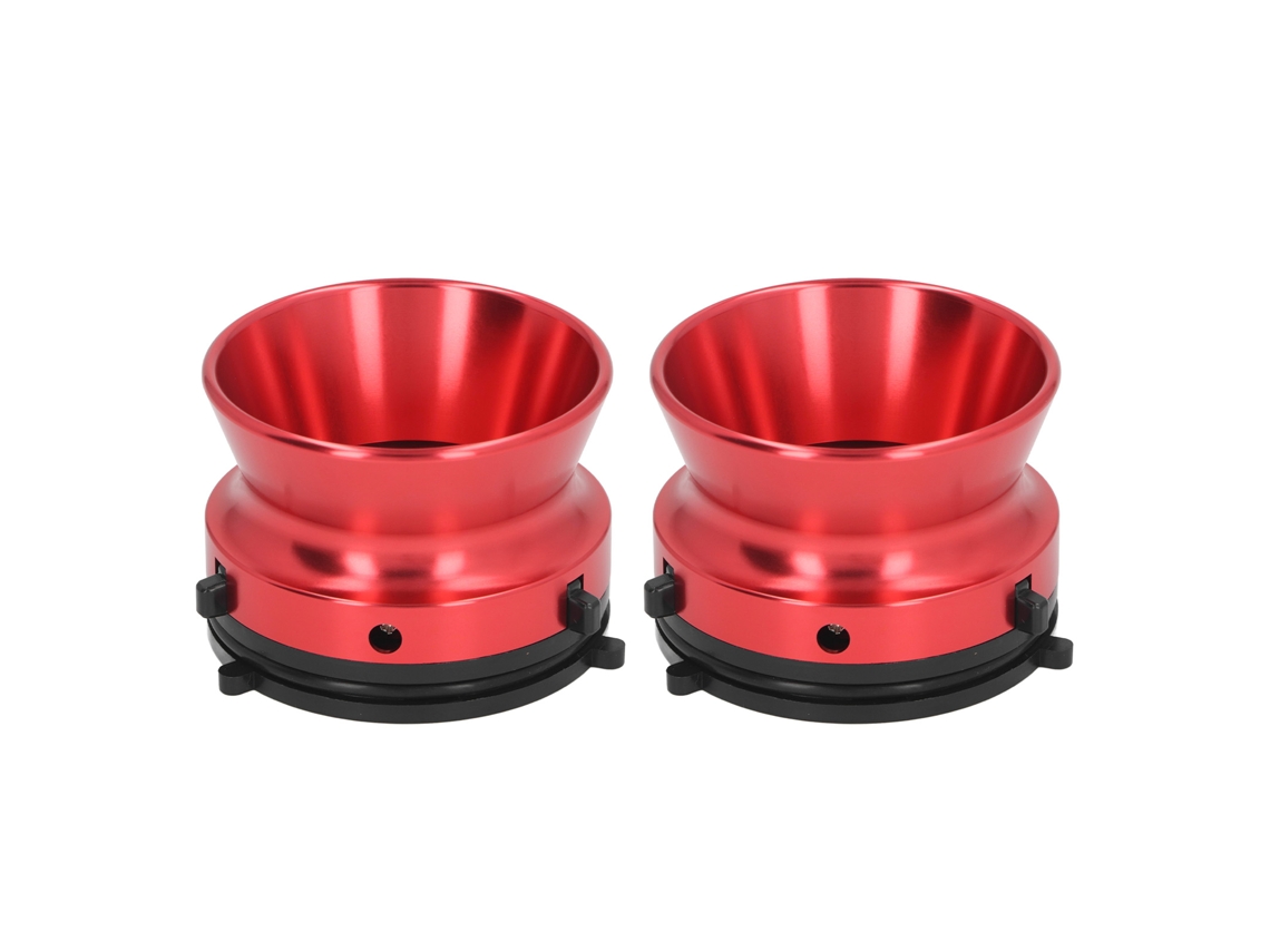 1 Par De Adaptadores De Buje Nab Universales De Aluminio Pulido De 10 Pulgadas Para Studer Revox Akai Teac Rojo