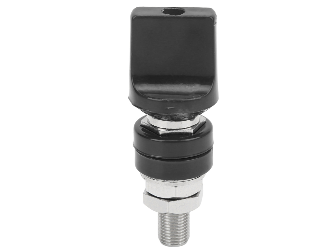 Conector De Bornes Roscados M10, 100 A, Alta Corriente, Para Conector Banana De 4 Mm, Negro.