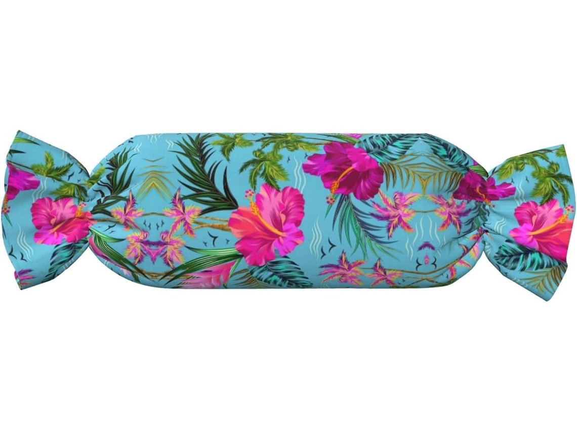 Almohada Cilíndrica Estampado Caramelos Felpa Poliéster Espuma Viscoelástica Resistentes Ajustable Fácil
