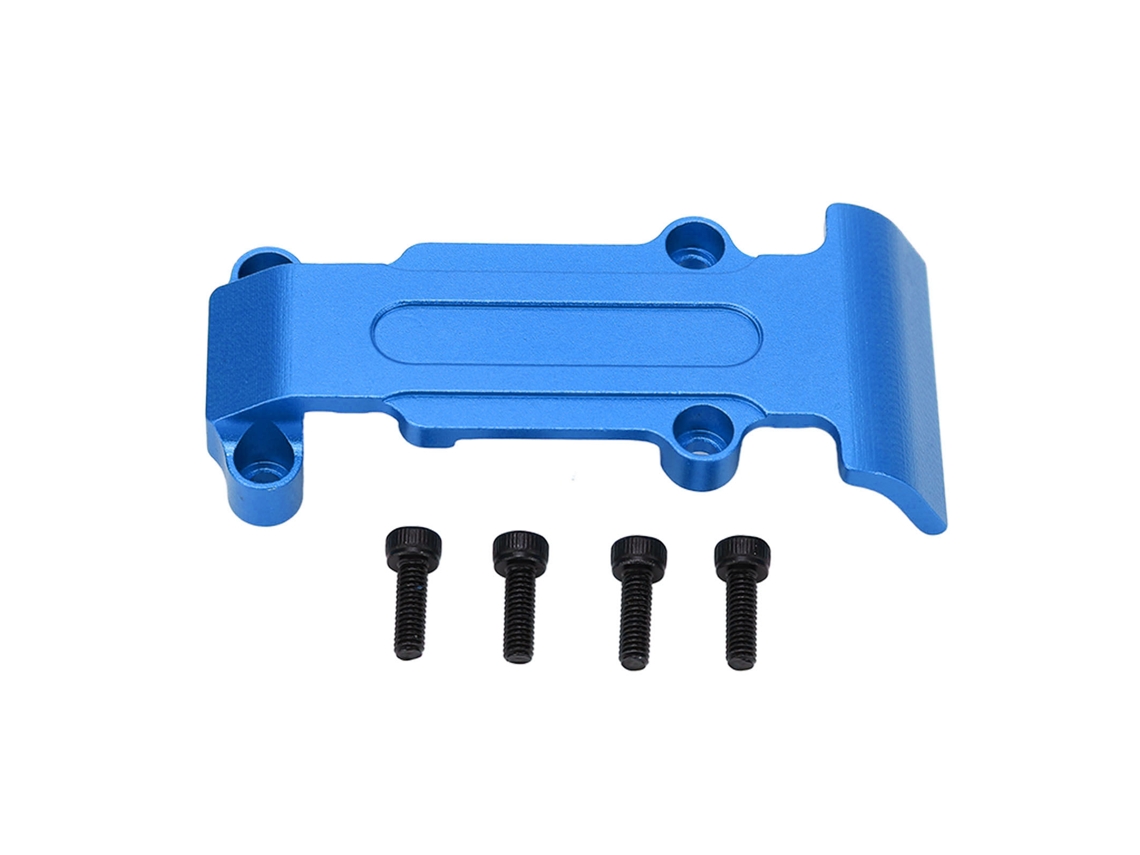 Placa Protectora Trasera De Aleación De Aluminio Para Coche Rc 1/16 Traxxas E Revo Vxl Slash 4wd Summit Blue