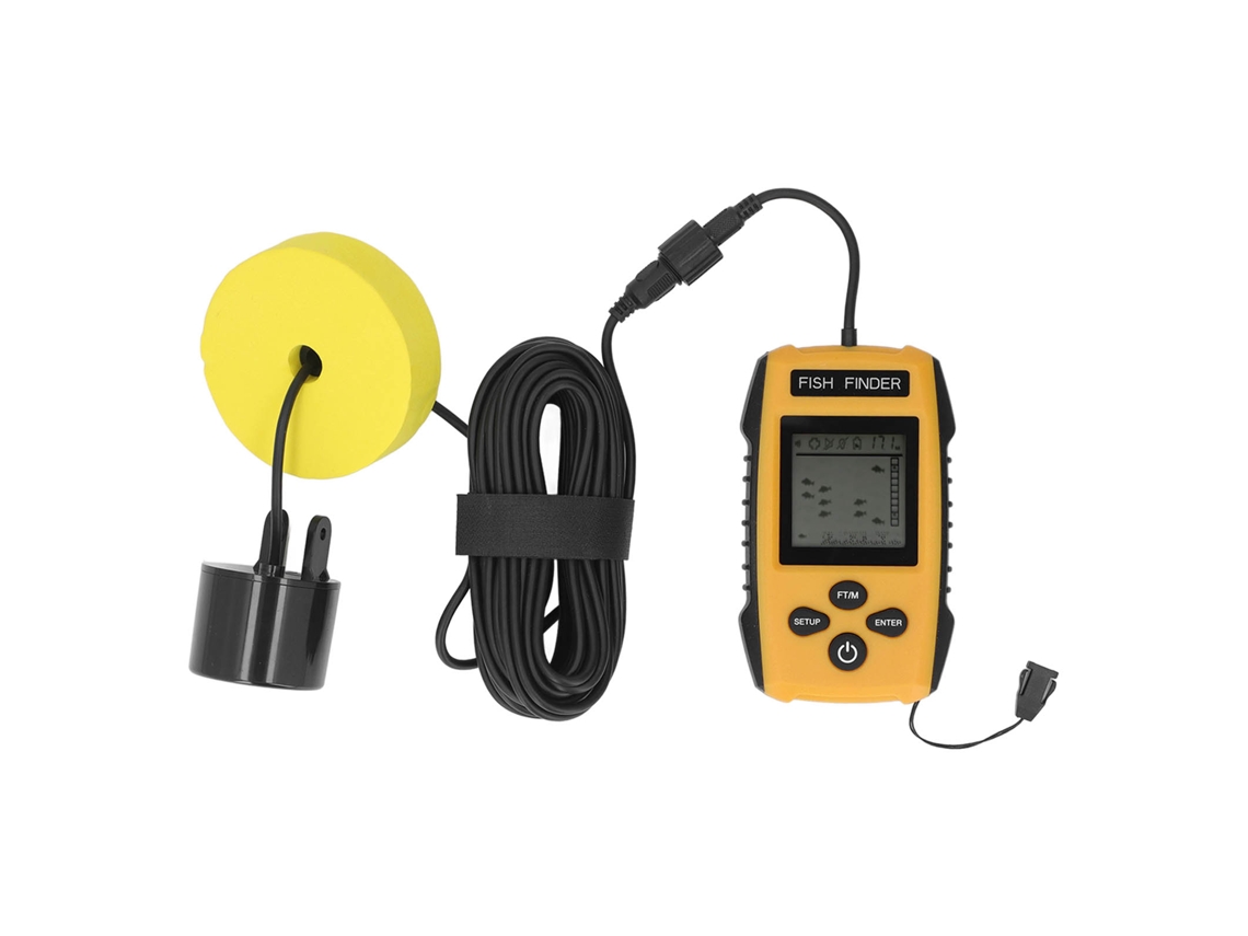 Detector ultrasónico 2026as con sensor de sonar, pantalla LCD de 200 kHz, buscador de peces submarino portátil.