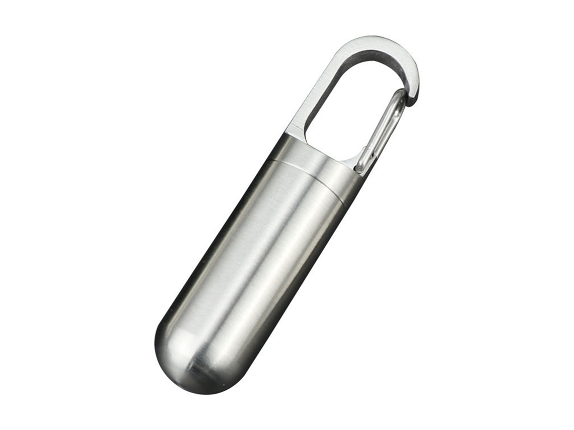 Contenedor de medicamentos de acero inoxidable, botella sellada impermeable y portátil