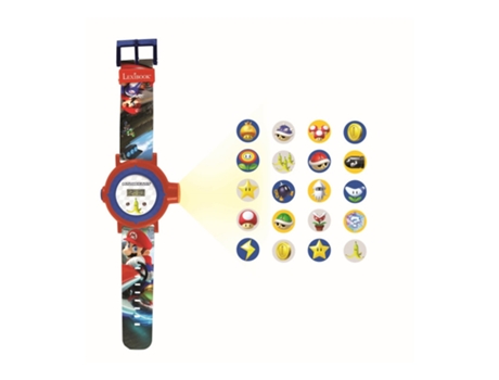 Reloj proyector digital con 20 proyecciones, Mario Kart