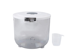 Cubo transparente sellado para almacenar arroz de 5 kg