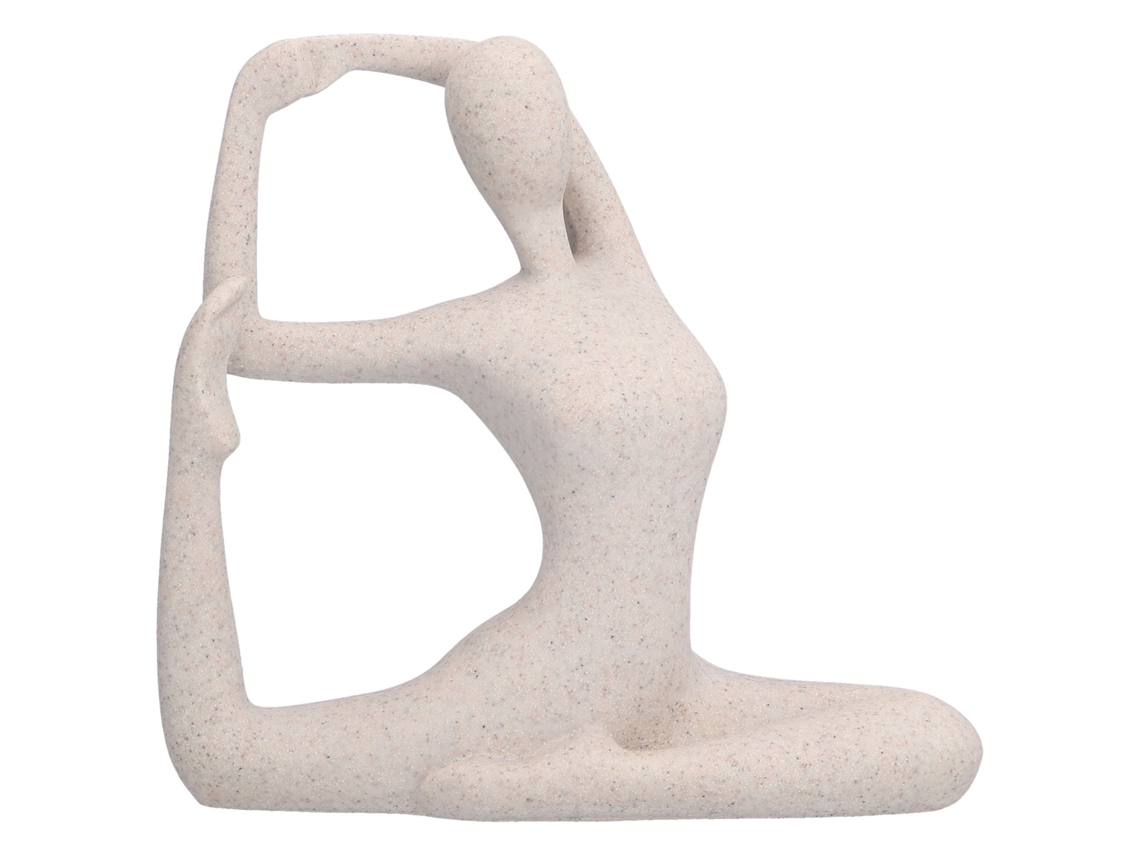 Estátua De Pose De Ioga Em Resina Sandstone Nórdica Decorativa Colecionável Presente Para Casa Escritório Bl562