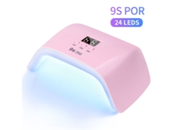 Lámparas de uñas con 24 LED, luz UV LED para secado de uñas en gel, 3 temporizadores, color rosa Lalamoli