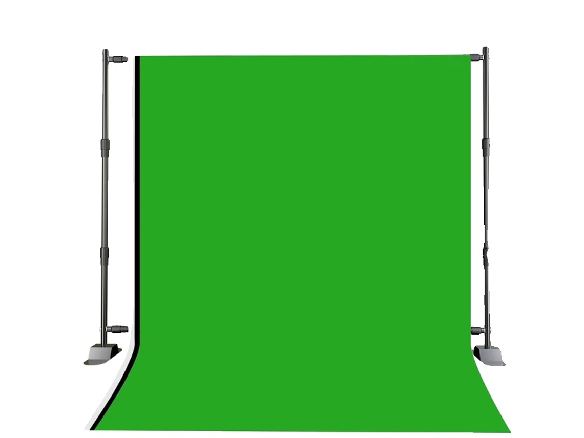 Kit De Soporte Para Fondo Fotográfico, Diseño De Barra Doble, Fondo De Color Sólido, 2.7x3.4m, Con 3 Colores Oem