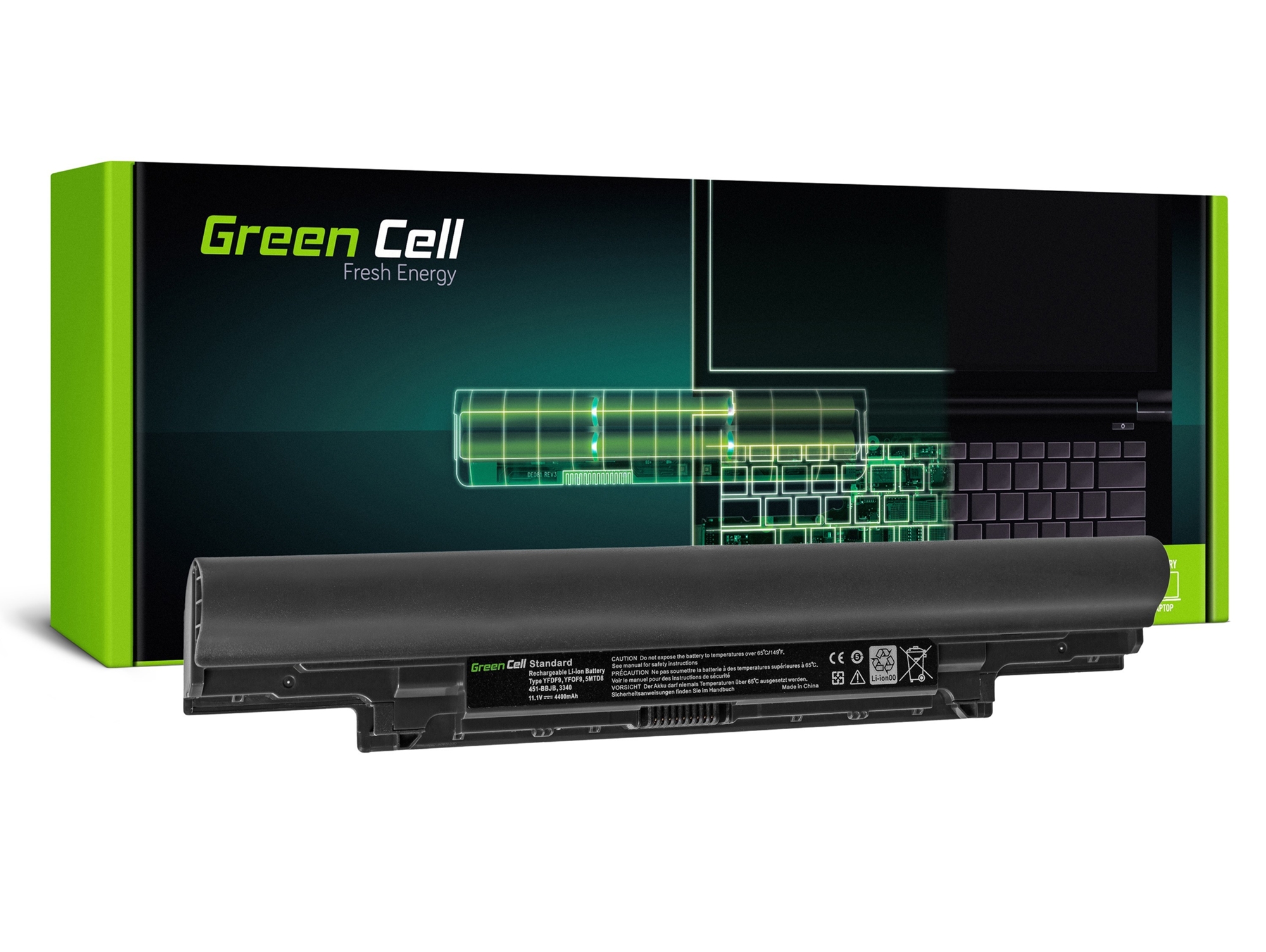 Batería para Portátil Green Cell Dell Latitude 3340 P47G P47G001 E3340