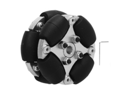 Rueda Omnidireccional Doble De Aluminio De 38 Mm Con Poleas De Pu Para Robots, Coches Y Juguetes Pequeños.