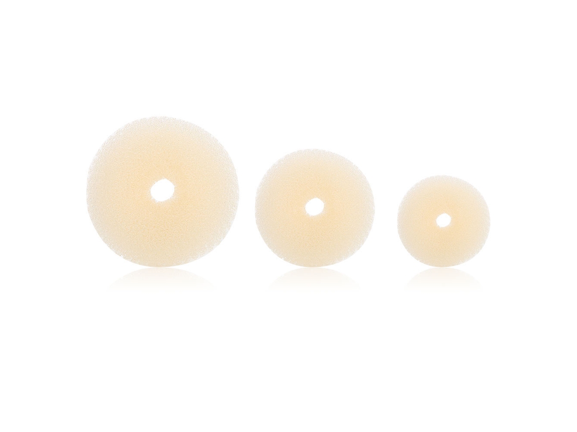 3pcs Accesorios De Pelo Para Mujer Herramientas De Peluquería Donuts Platos Disk Cintas Para El Pelo