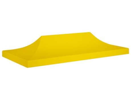 vidaXL Techo de carpa para celebraciones amarillo 6x3 m 270 g/m²