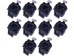 Conector Adaptador Xlr A Rj45, 10 Piezas De Placa De Circuito Impreso Con Forma Cuadrada Y Aguja Doblada Para Chasis De Panel Pcb
