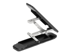 Soporte Plegable En Forma De W Para Teléfono Móvil Con Adhesivo Para Smartphones De 4 A 8 Pulgadas - Negro