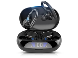 Auriculares Deportivos Estéreo Inalámbricos Con Micrófono, Resistentes Al Agua, Estilo Gancho Para La Oreja.