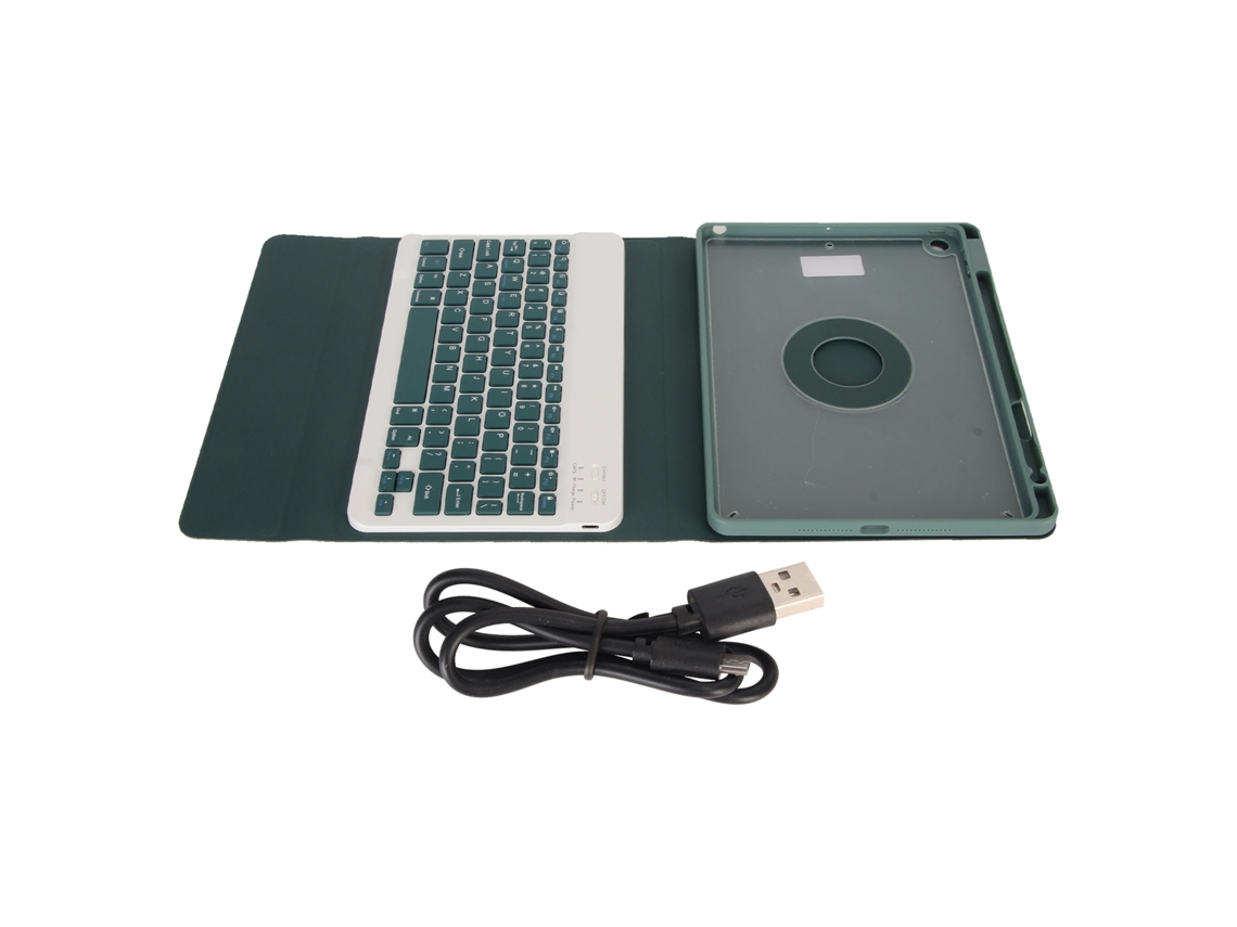 Caja Protectora (teclado Bluetooth Inalámbrico Giratorio Desmontable) Para Ipad De 10.2 Pulgadas