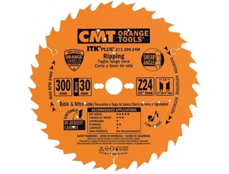 Sierra Circular CMT ORANGE TOOLS Ø250Mm Z=42 - 271.250.42M