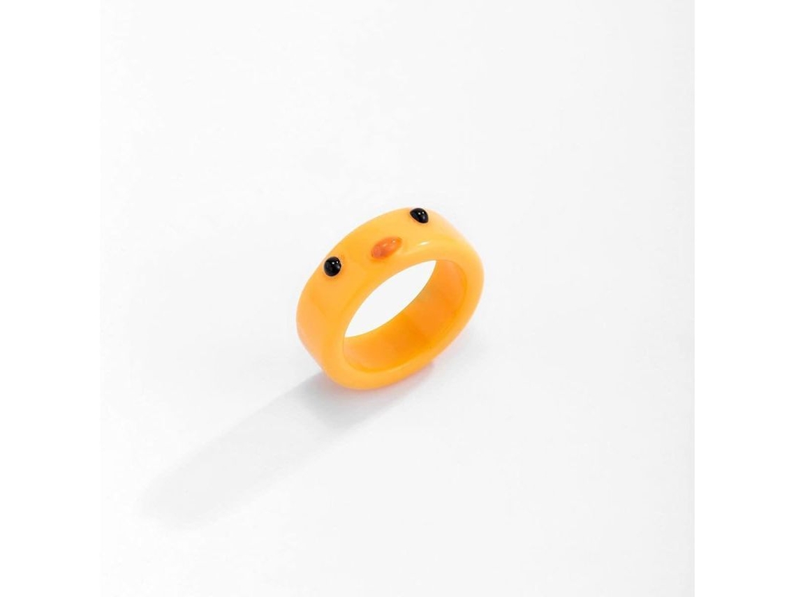 Anillos De Dedo Animales Divertidos, Anillo De Cola Apilable Para Mujeres Y Hombres Gallina Amarilla