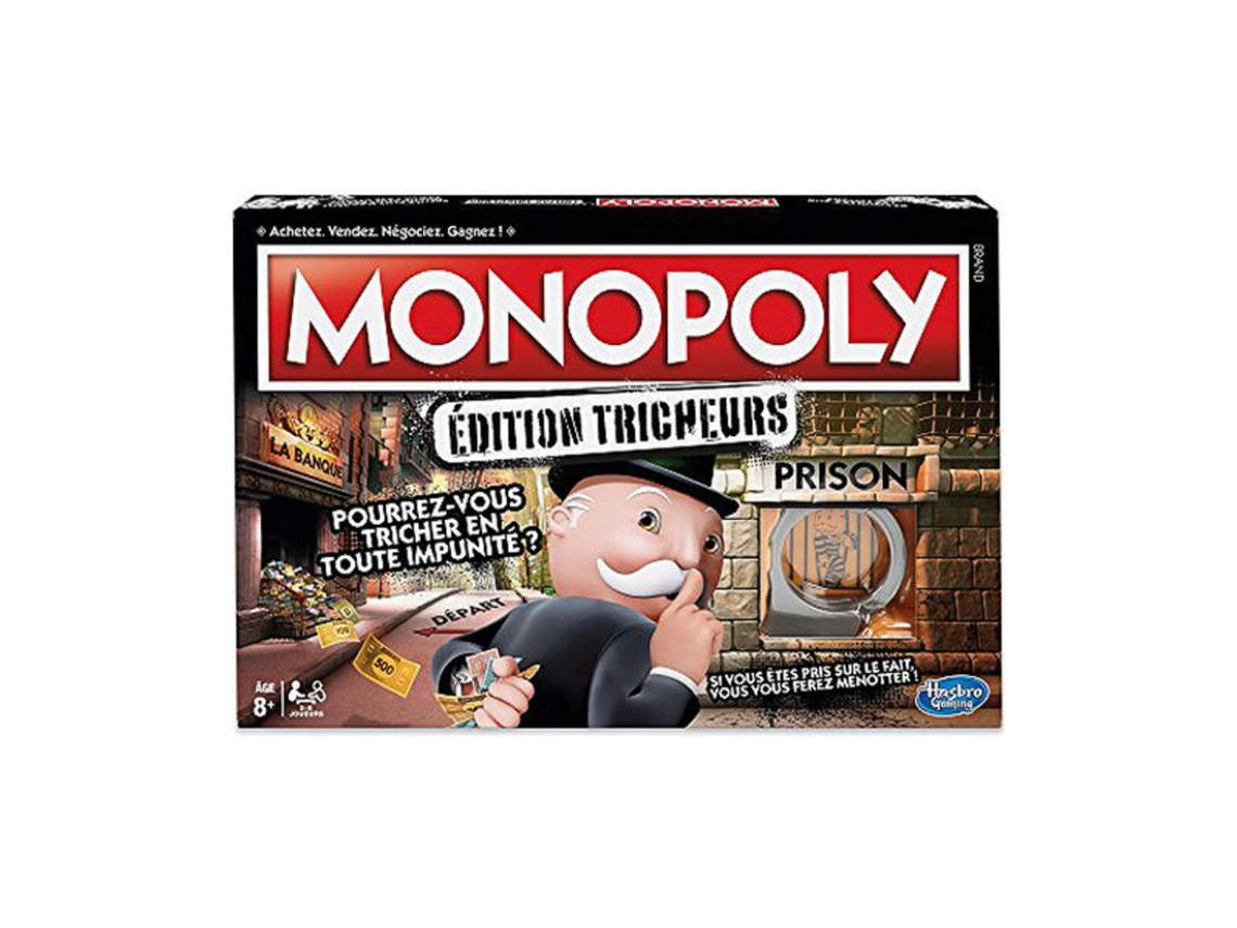 Juego Colectivo MONOPOLY Tricheurs  Edition 2018  (Edad Mínima Recomendada: 8 años - Idioma: Francés)