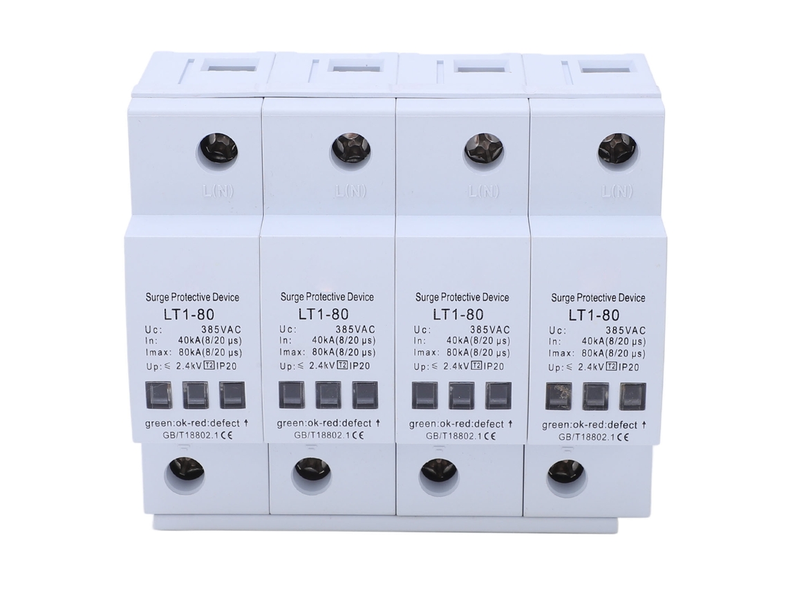 Dispositivo De Protección Contra Sobrecargas Ca Modular 4p 40-80ka 385v Instalación En Rail Retardante A La Llama Respuesta Rápida
