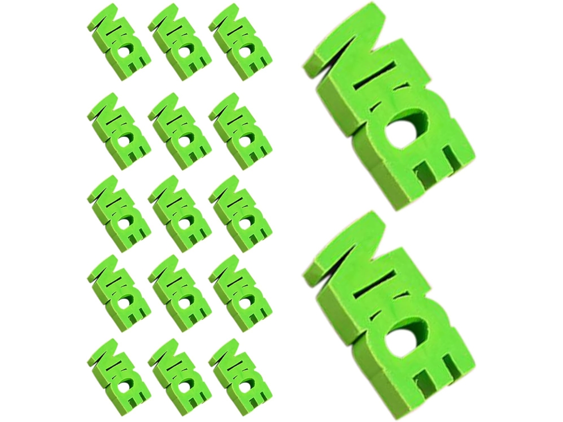 Paquete De 30 Gomas De Borrar Verdes De Tpr Para Lápices Escolares, Fáciles De Borrar.