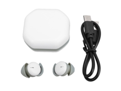 Auriculares Inalámbricos Mini Bluetooth 5.3 Con Cancelación De Ruido Y Estuche De Carga - Blanco Y Verde