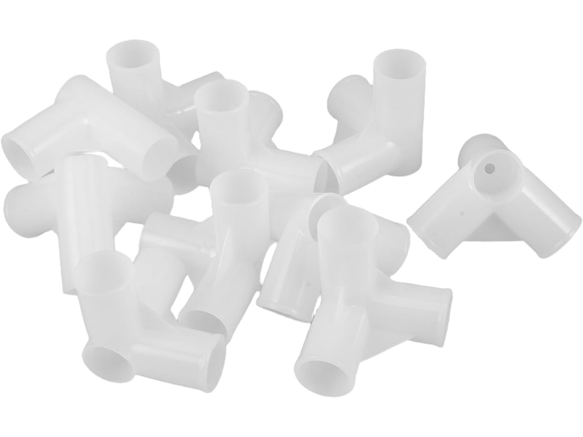 Conectores Plástico Blanco Fácil Montaje Ajustables 3 Paquete 10 Unidades Rieles Armario 22 Muebles Modulares