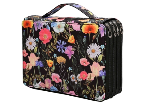 Estuche De Lápices De Colores Portátil Con Ranura Para 200 Ranuras Estuche De Lápices De Colores Organizador Con Cremallera, Negro ZMDECQNA