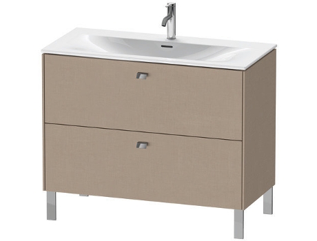 Pedestal de lavabo DURAVIT Brioso vertical 102,0 x 47,9 cm 2 cajones incl. recorte de sifón y delantal para lavabo Viu 234410