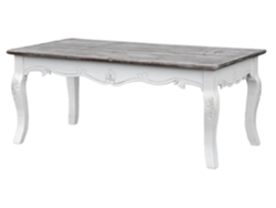 Mesa De Centro FURNLUX Premium Rimini White (Blanco, Madera Maciza - 120X60X50 Cm)