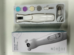 Lima De Uñas Eléctrica Para Bebés Con Luz Led Y Kit De Manicura Antipinzas - Blanco