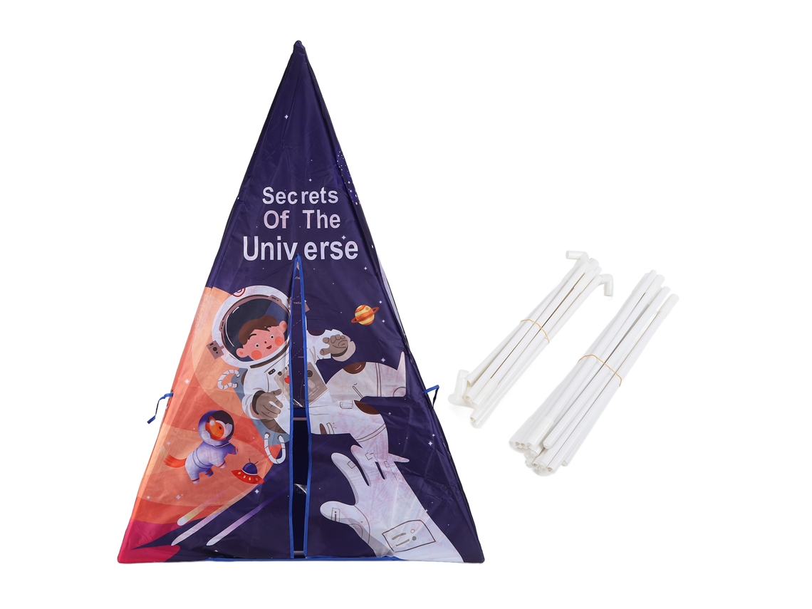 Ats-carpa De Juego Infantil Space World Plegable Para Interior Y Exterior Casa De Juego Exploración Cósmica Niños
