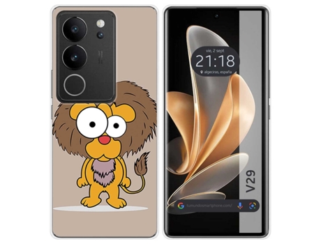 Funda Diseño Leon para Vivo V29 5G TUMUNDOSMARTPHONE Silicona Multicolor