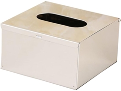 Caja De Pañuelos Cuadrada De Acero Inoxidable Para Baño, Elegante Almacenamiento.