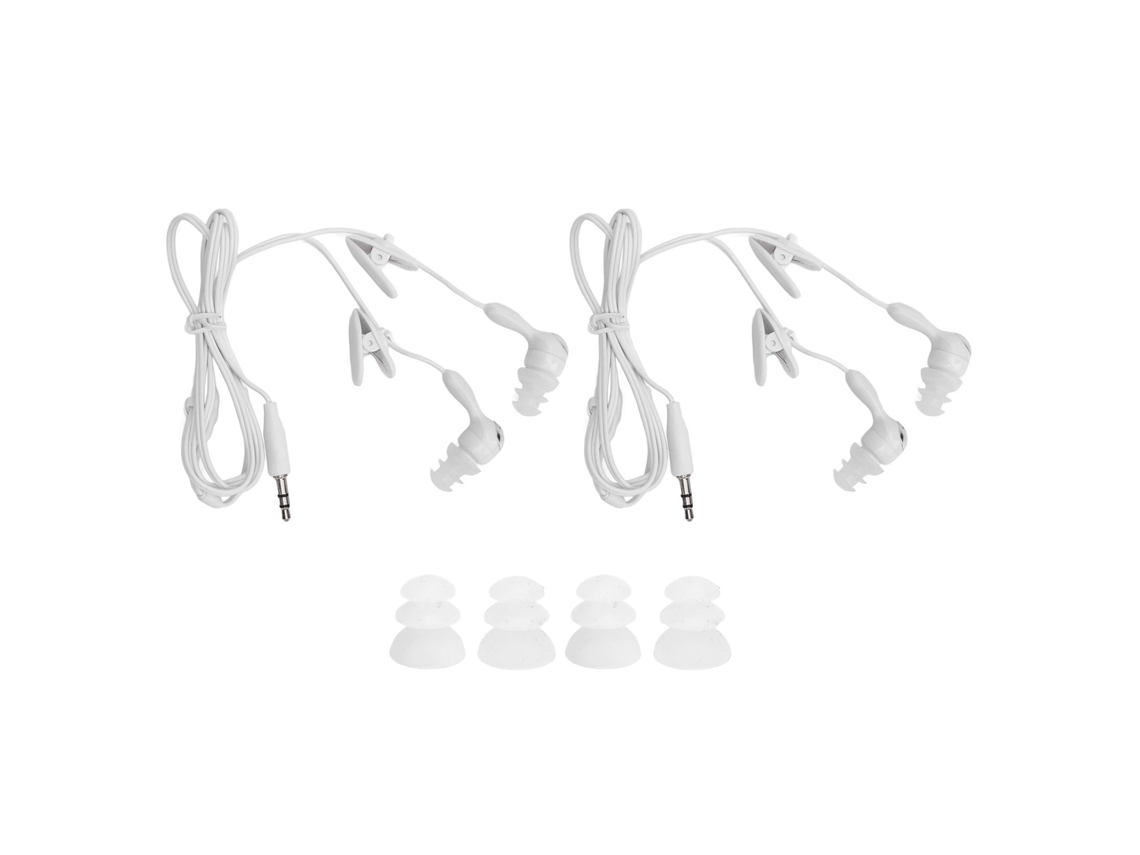2 Auriculares Con Cable, Resistentes Al Agua Ip68, Con Aislamiento De Ruido Y Sonido Nítido De 3,5 Mm Para Teléfonos Móviles, Tabletas Y Reproductores Mp3.