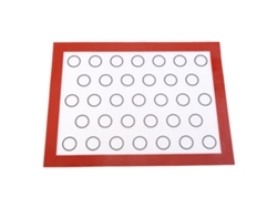 Tapete De Silicona Antiadherente Para Hornear Pasteles, Galletas, Macarons, Cocina, 40x30cm, Rojo