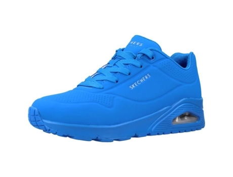Zapatillas de Mujer SKECHERS Cadarços Plano Azul (36)