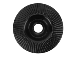 Disco de desbaste e conformação de carboneto de tungstênio resistente ao desgaste, 125 mm, para trabalhos em madeira (preto)
