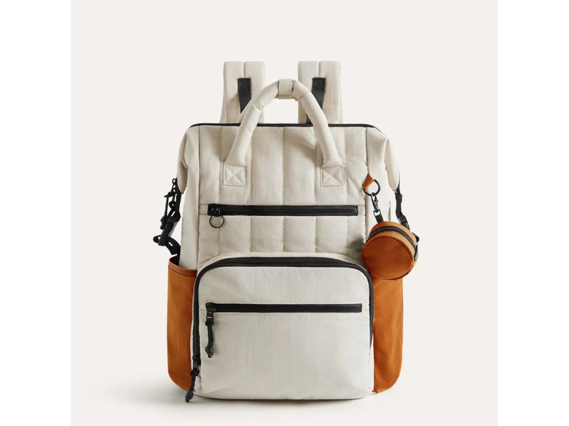 Mochila impermeable para pañales de 25 litros con cambiador y correas para cochecito (naranja) Eifson