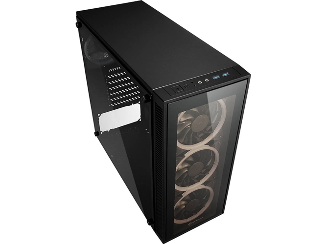 Caja PC SHARKOON TG4 RGB (ATX Mid Tower - Negro)