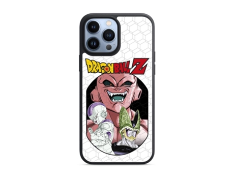 Funda Oficial Dragon Ball Freeza Cell Buu Warner para iPhone 13 Pro Max PHONECASES3D Piel Sintética Negro