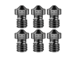 Boquilla de acero templado para impresora 3D de 1,75 mm y 0,4 mm, resistente a altas temperaturas (Creality Ender 3/3 Pro/CR10)