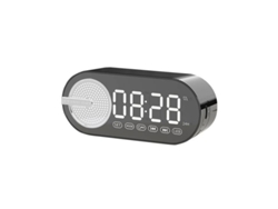 (blanco) Reloj Despertador Con Altavoz Bluetooth Inalámbrico Silencioso
