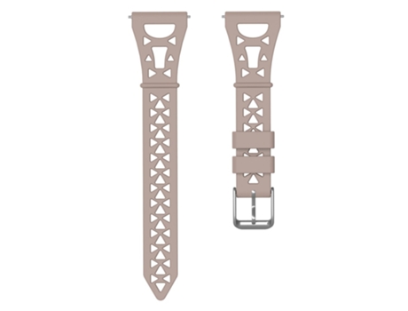 Correa de Silicona 20mm transpirable diseño de torre para Samsung Galaxy Watch 5 Pro 45mm/Watch4 Classic 42mm 46mm - caqui