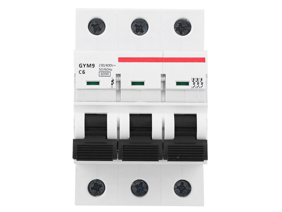 Disyuntor Miniatura 3 Polos 400vac 6a Alta Qualidade