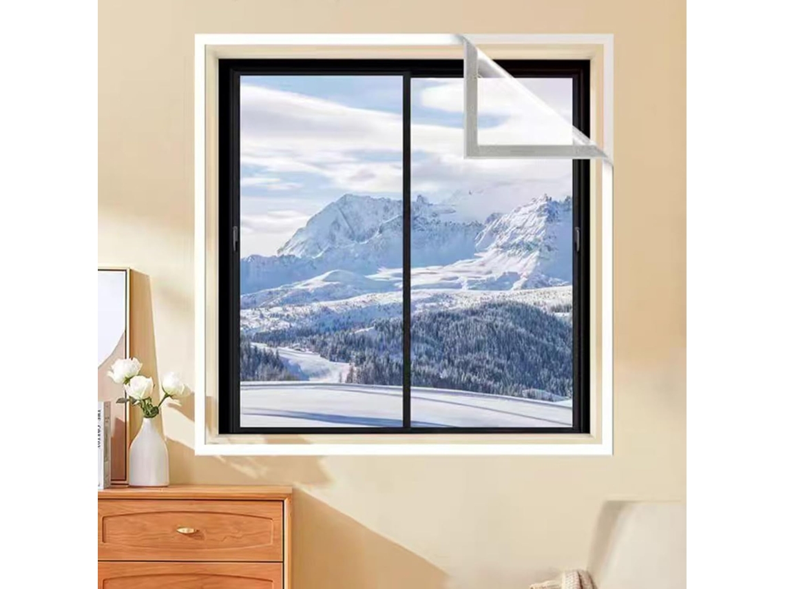 Kits De Aislamiento Reutilizables Para Ventanas, Lámina Aislante Ventanas Contra El Frío Y Calor, Térmica A...