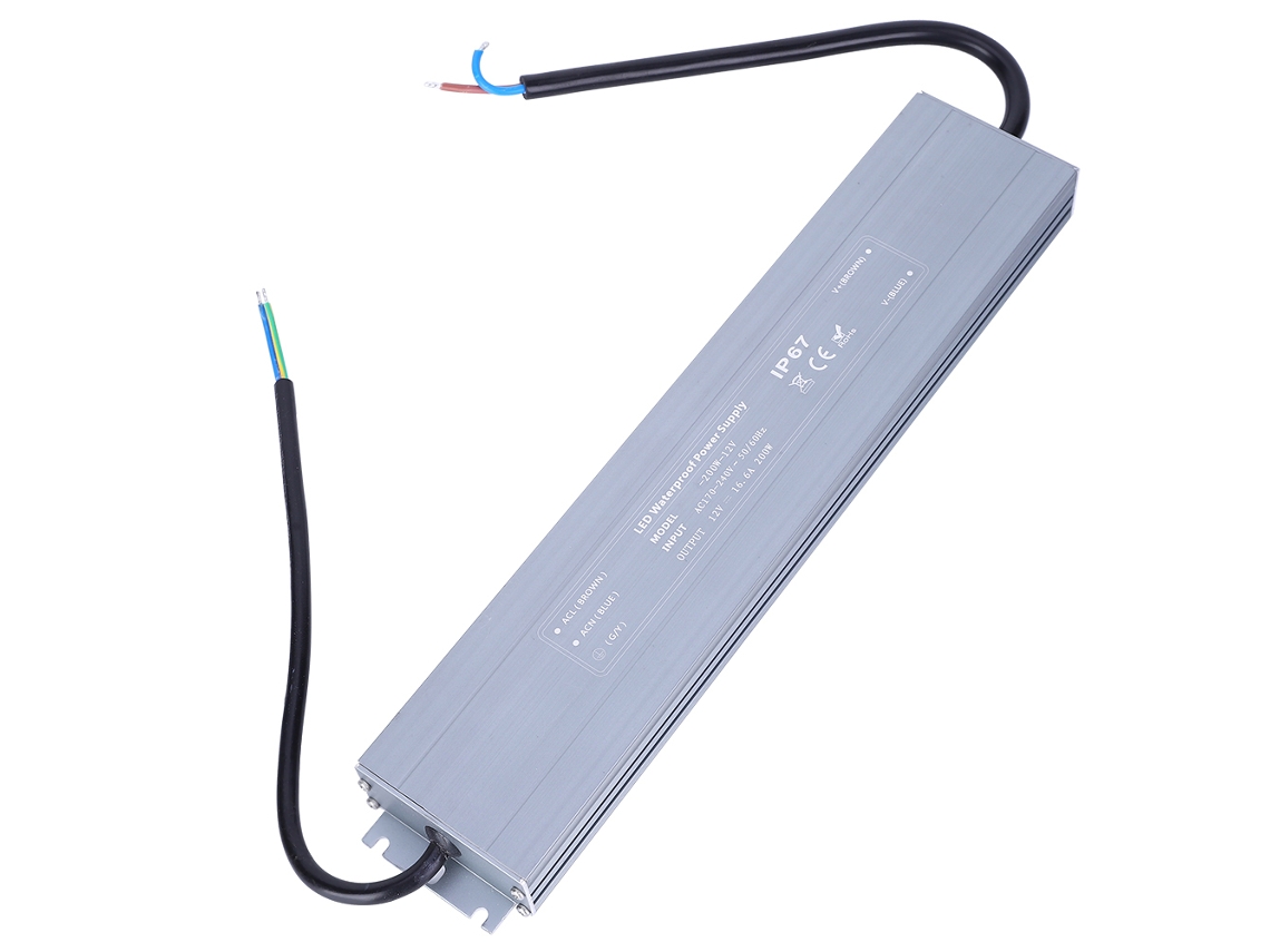 Fuente De Alimentación Ac Dc Ultra Delgada Impermeable Para Piezas Eléctricas Hruw-200w-12v 170-240vac 50/60hz